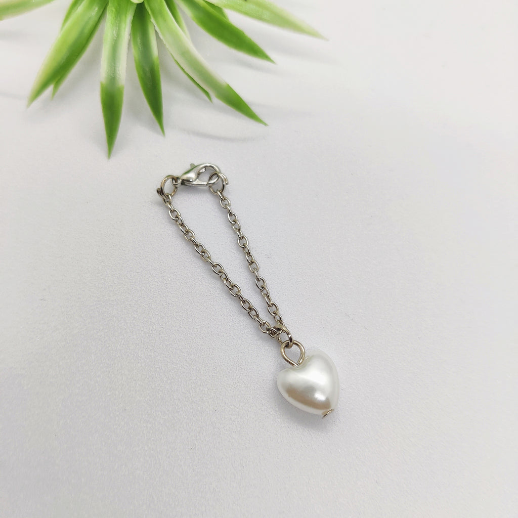 Heart Of Pearl Watch Charm