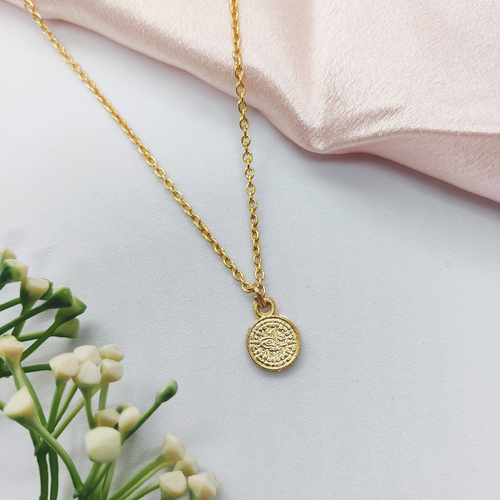 Vintage Coin Charm Necklace