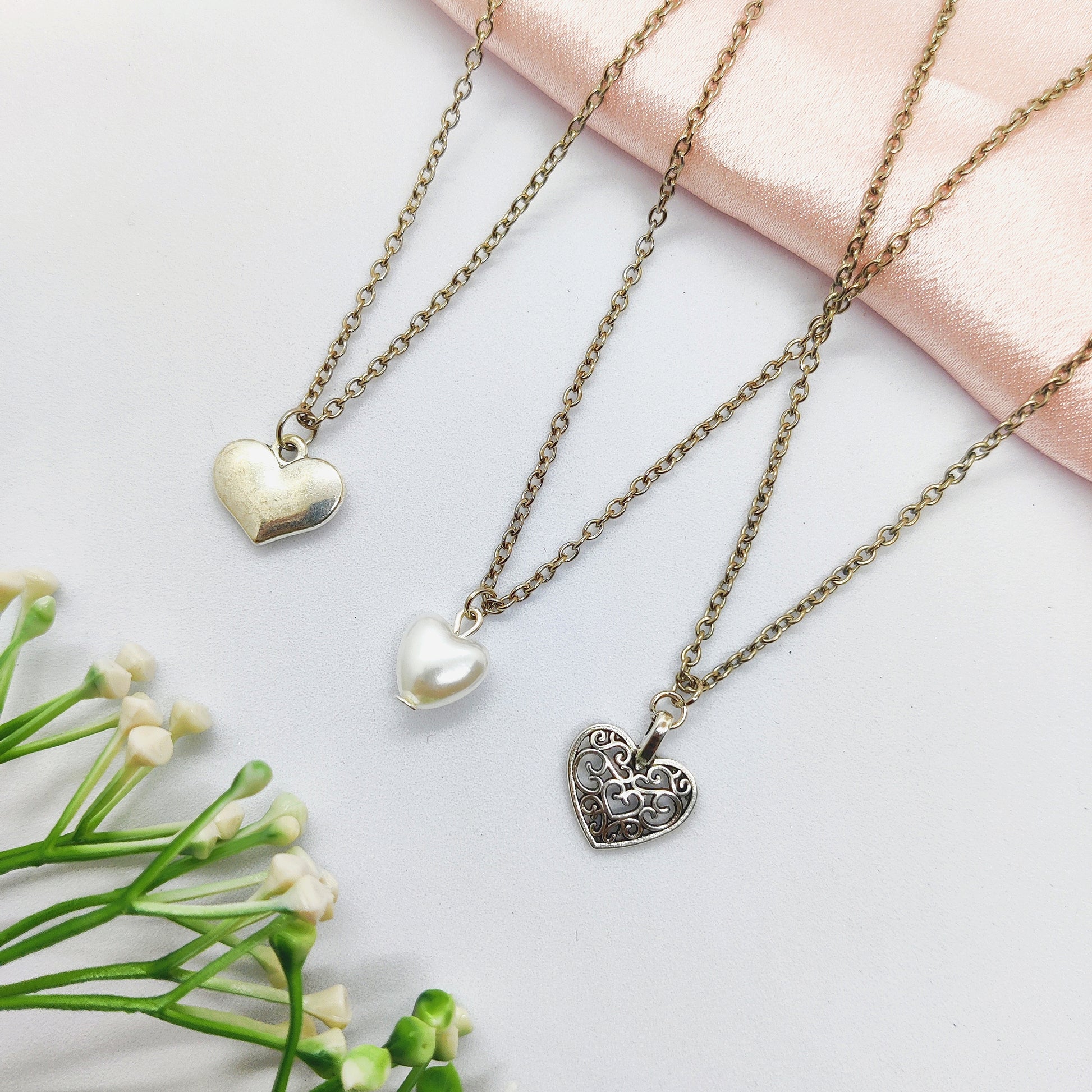 Heartfelt Trio Necklace Set