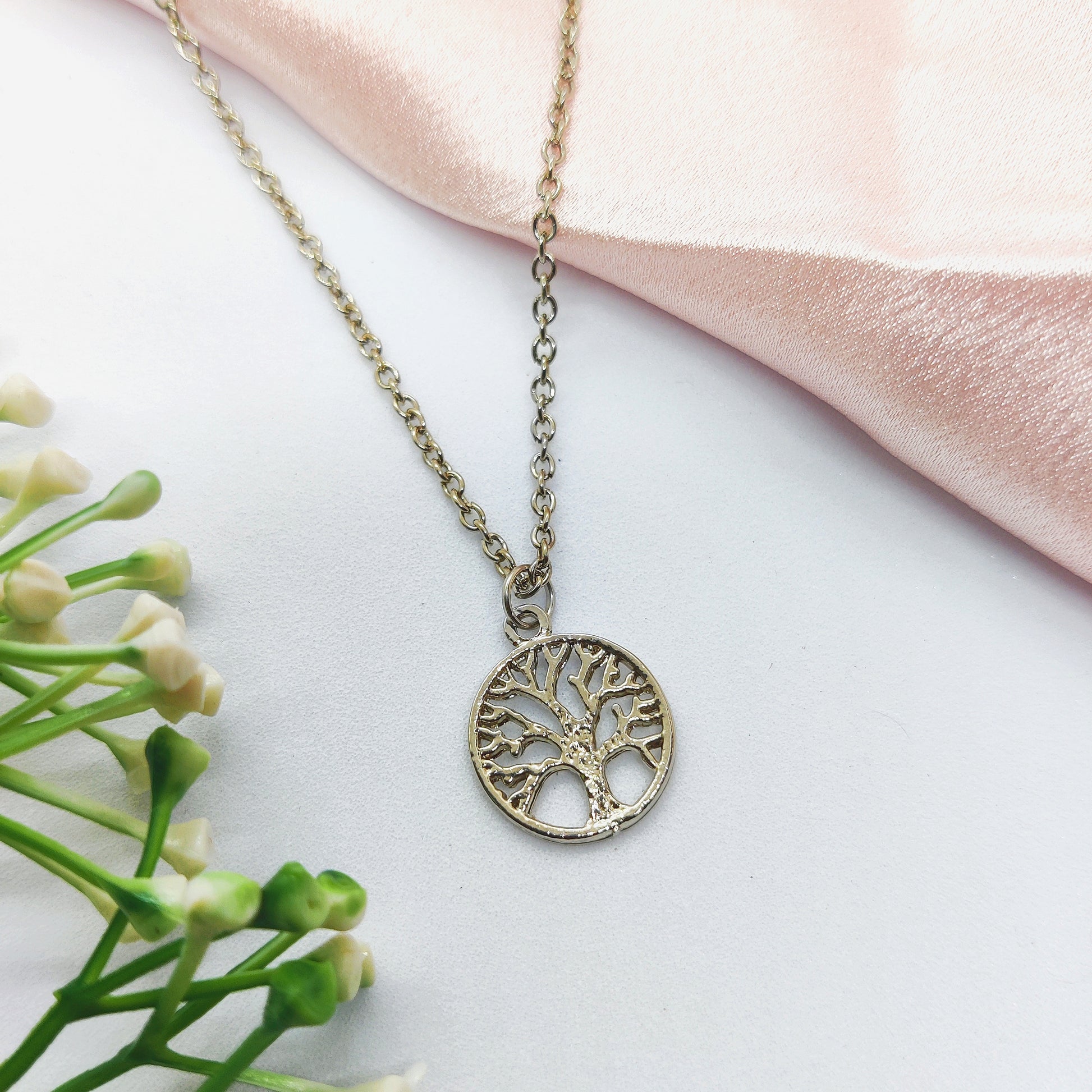 Tree Of Life Silver Charm Necklace