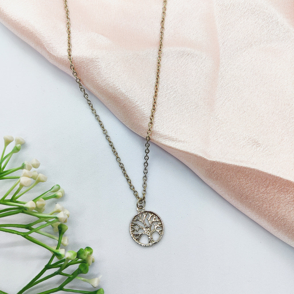 Tree Of Life Silver Charm Necklace