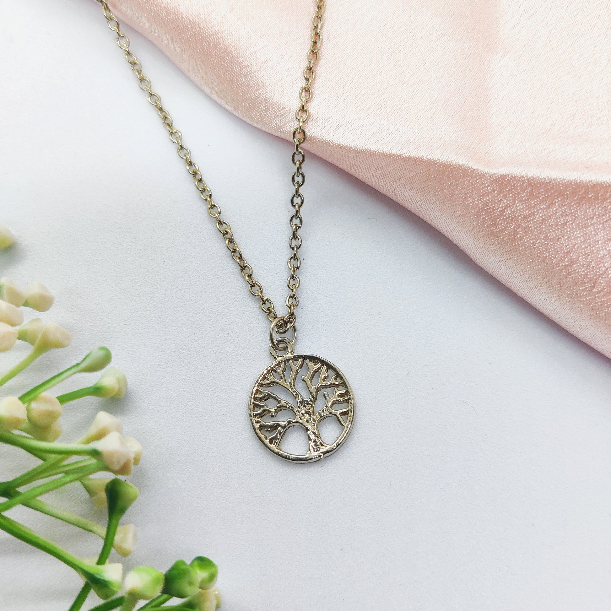 Tree Of Life Silver Charm Necklace