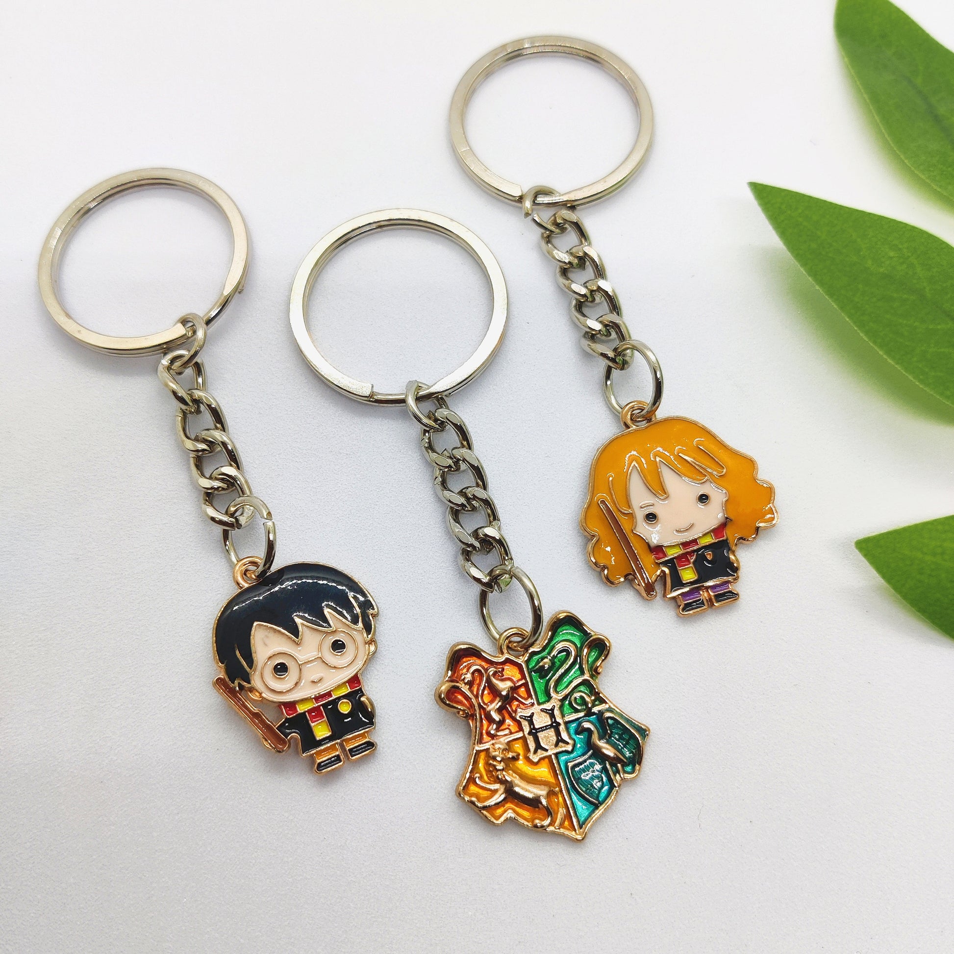 Hogwarts Trio Charm Keychain Set