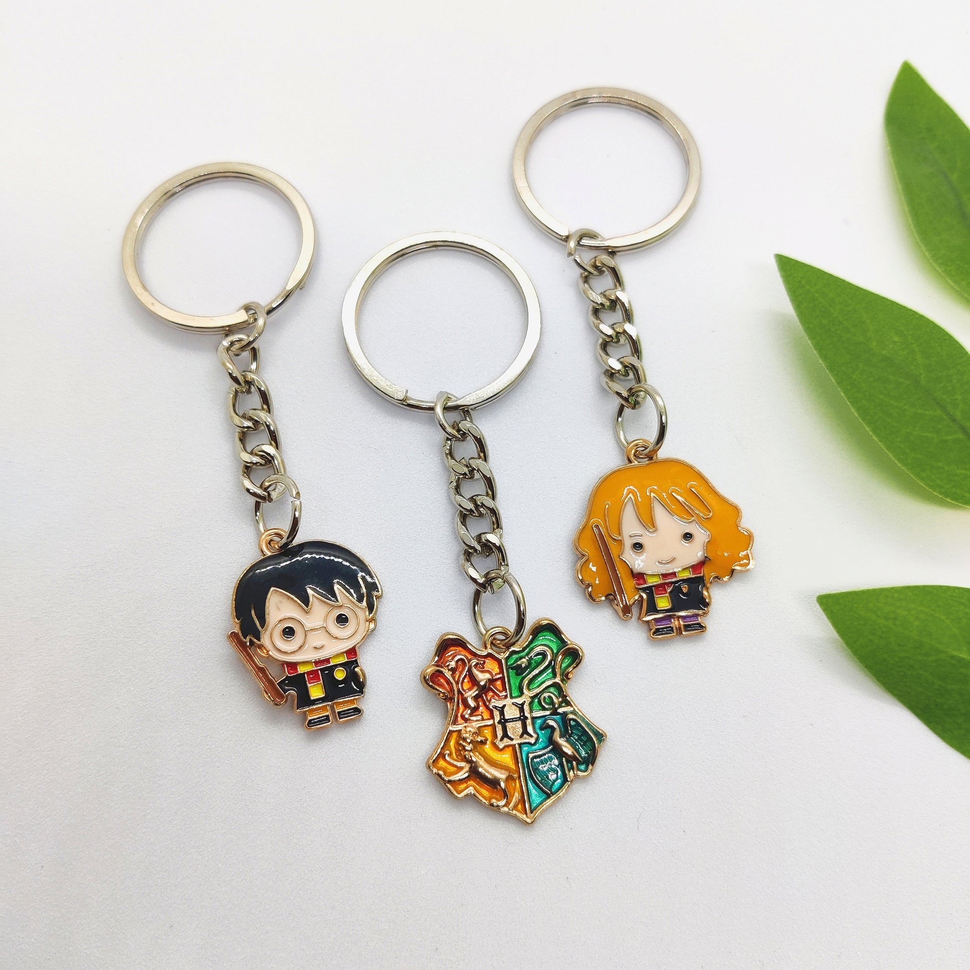 Hogwarts Trio Charm Keychain Set