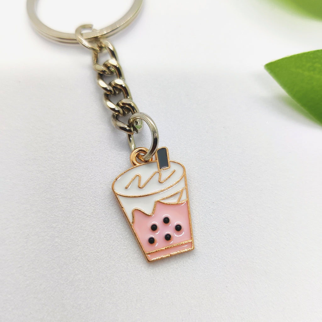 Boba Tea Charm Keychain